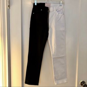 NWT Revice Denim “Yin Yang” Jeans in Black & White